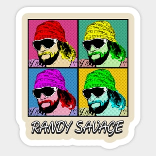 Randy Savage Pop Art Style Sticker
